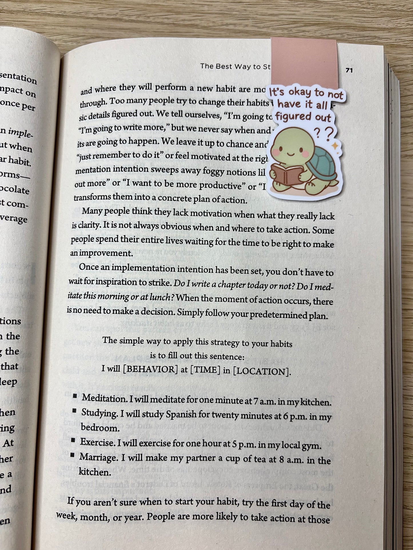 *Oopsie Version* It's okay to not have it all figured out magnetic bookmark