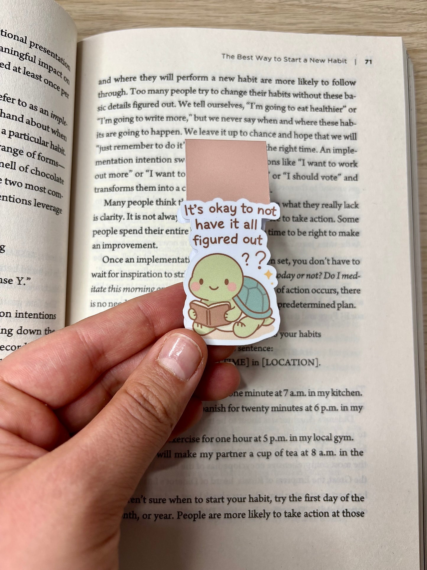 *Oopsie Version* It's okay to not have it all figured out magnetic bookmark