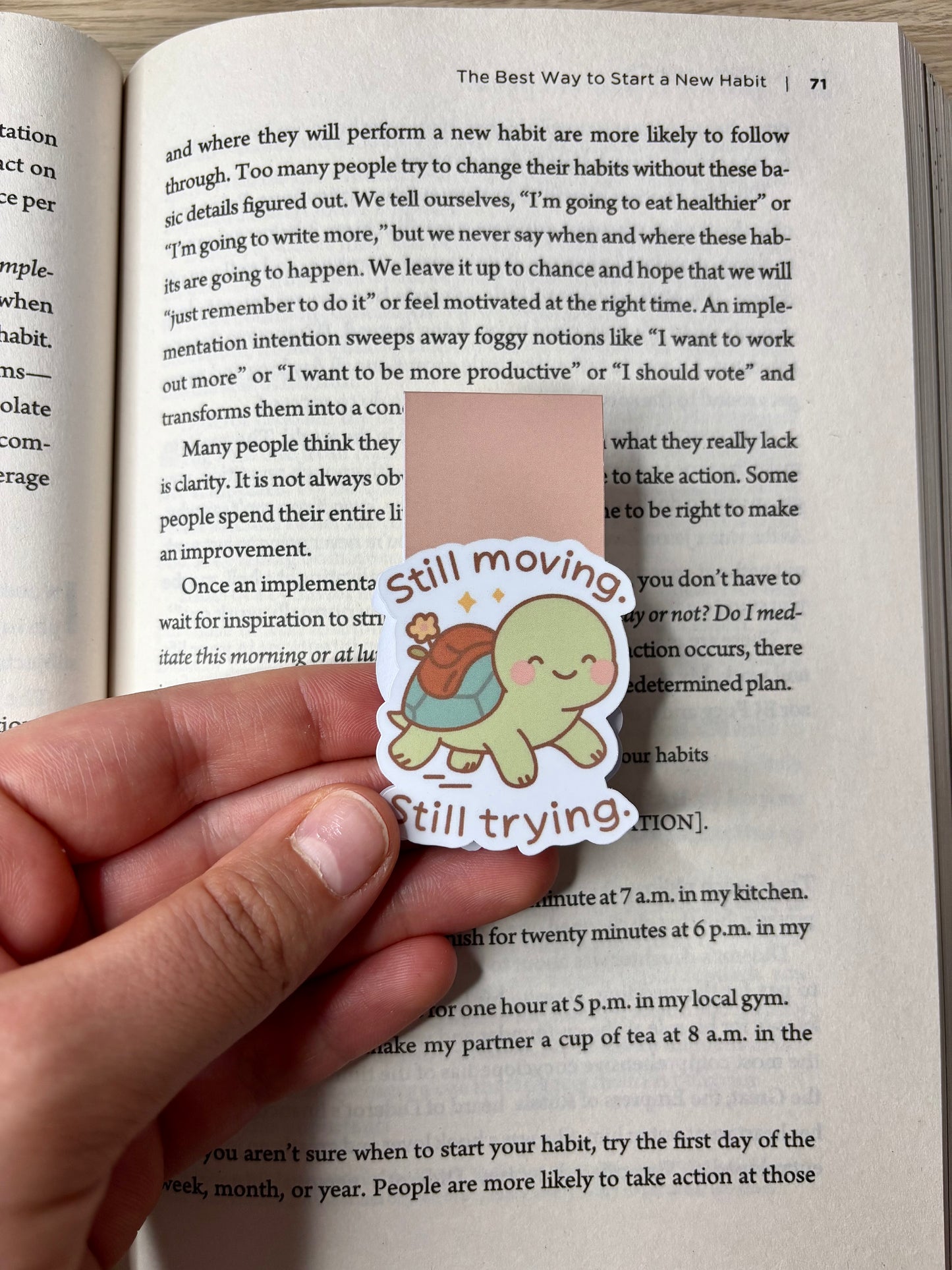 *Oopsie Version* Still moving, still trying magnetic bookmark