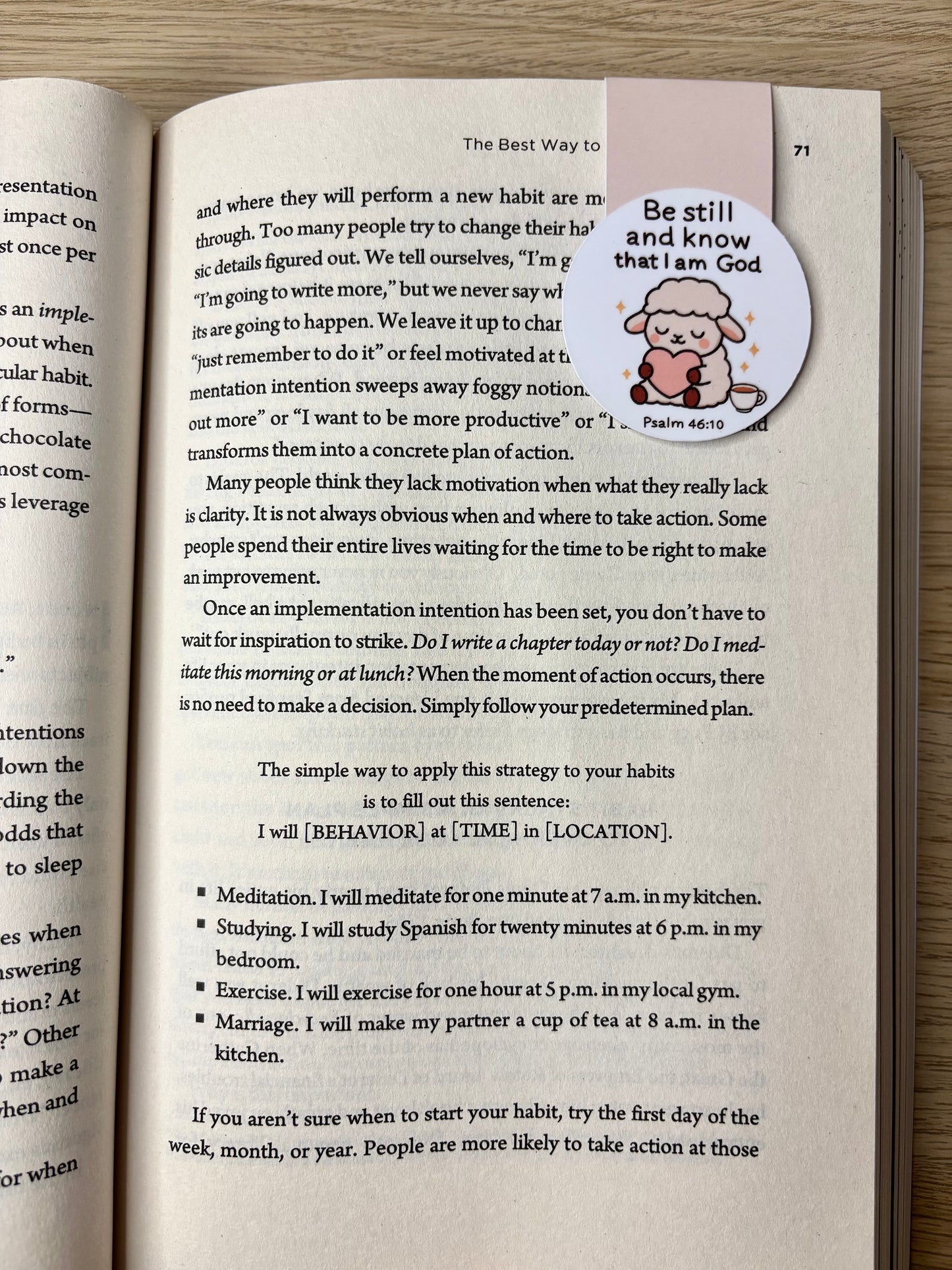 *Oopsie Version* Be still and know that I am God magnetic bookmark