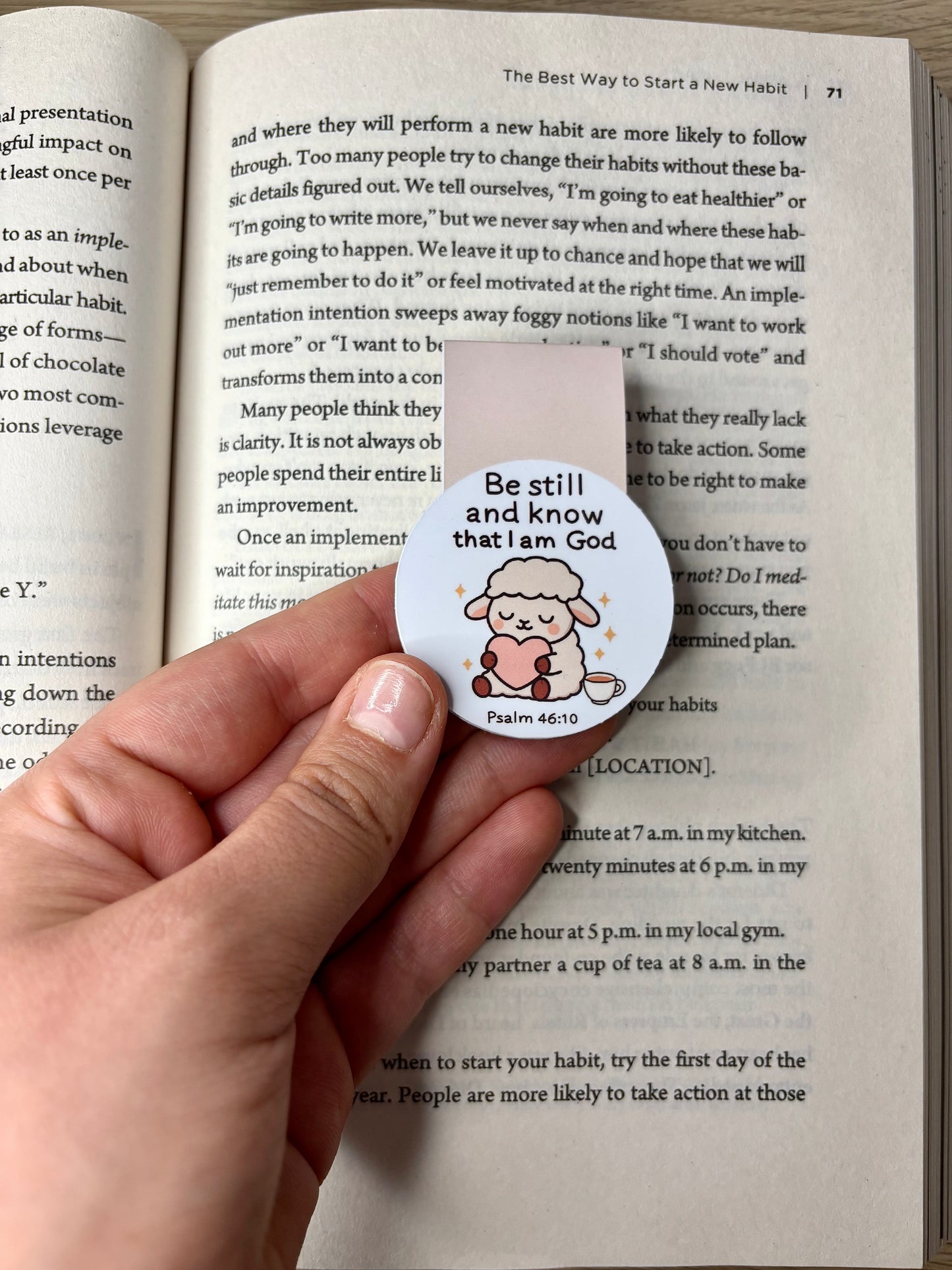 *Oopsie Version* Be still and know that I am God magnetic bookmark