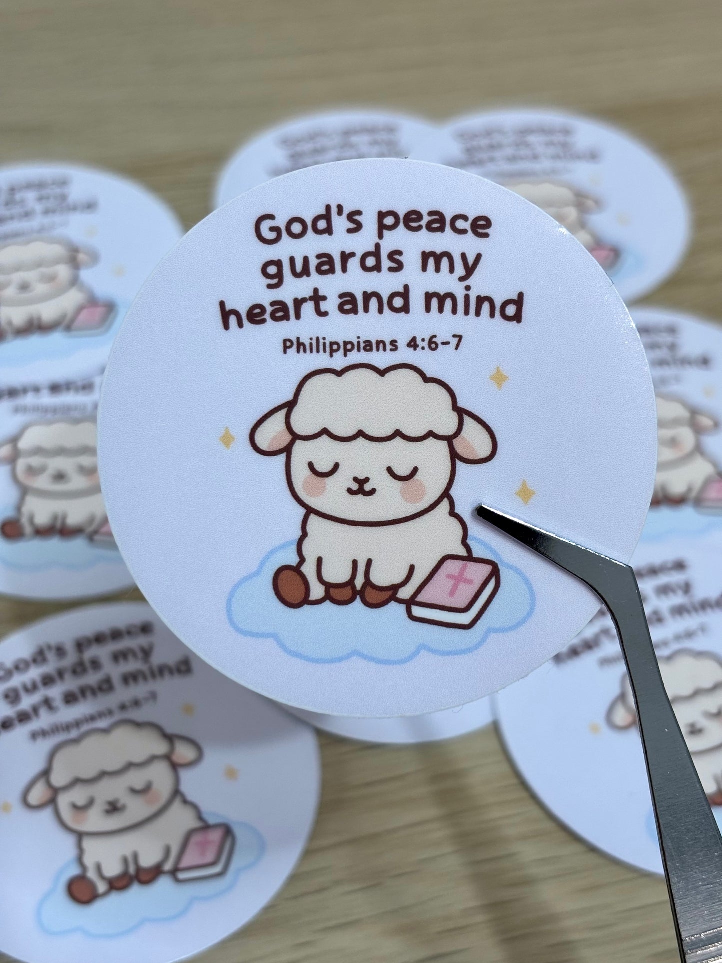 God's peace guards my heart and mind sticker